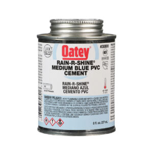 Pegamento PVC Rain-r-shine Mediano Azul 1/16 Gl Oatey