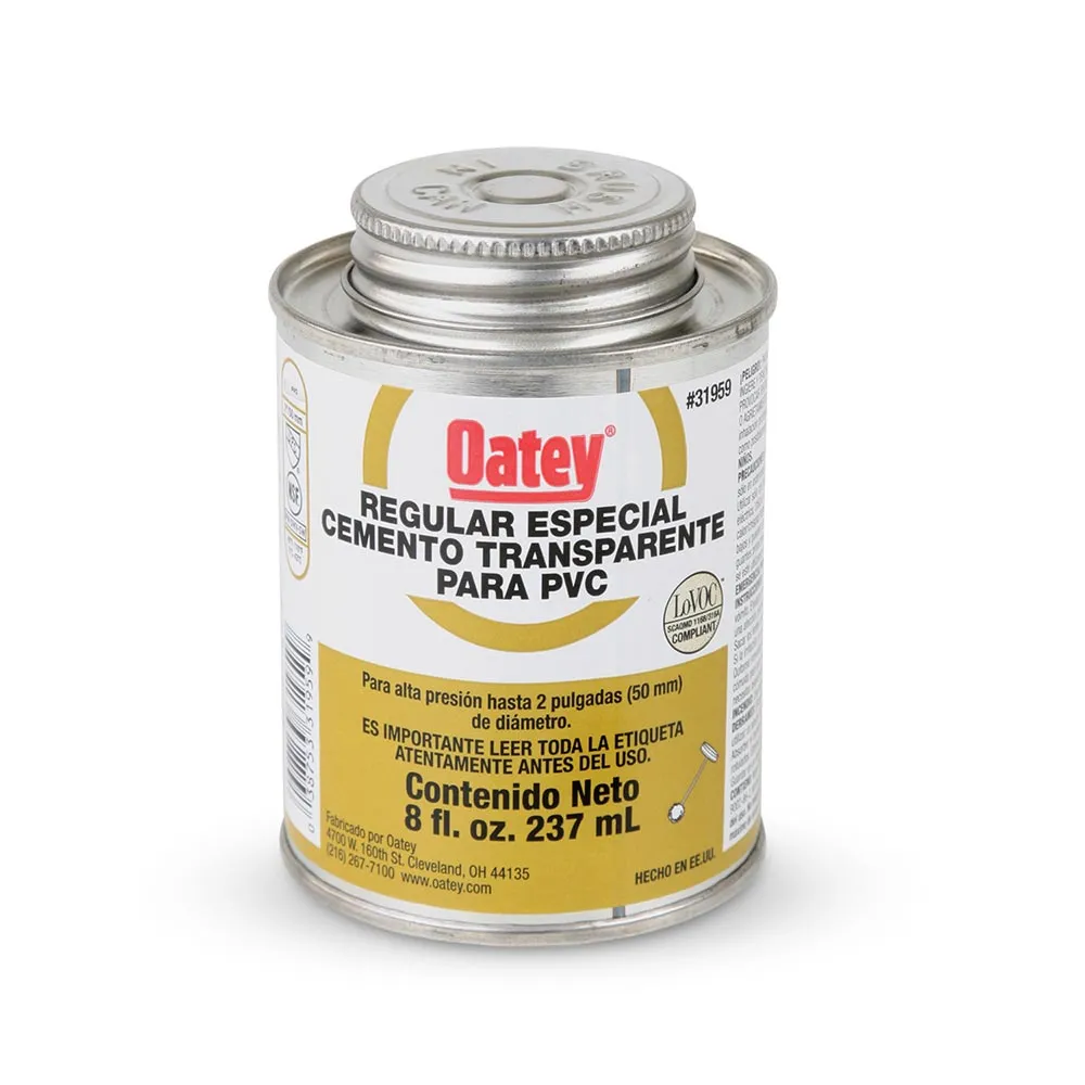 Pegamento PVC Regular Dorado 1/16 Gl (8 Onzas) Oatey