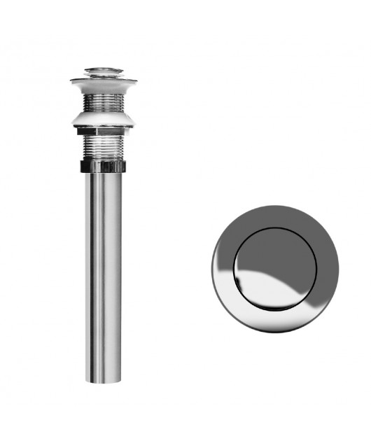 Desagüe Cromado Push de 1.1/4 x 10″ sin Rebose Metusa