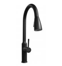Mezcladora Monocomando Signature Acero Inox Negro Mate Brikkel Metusa