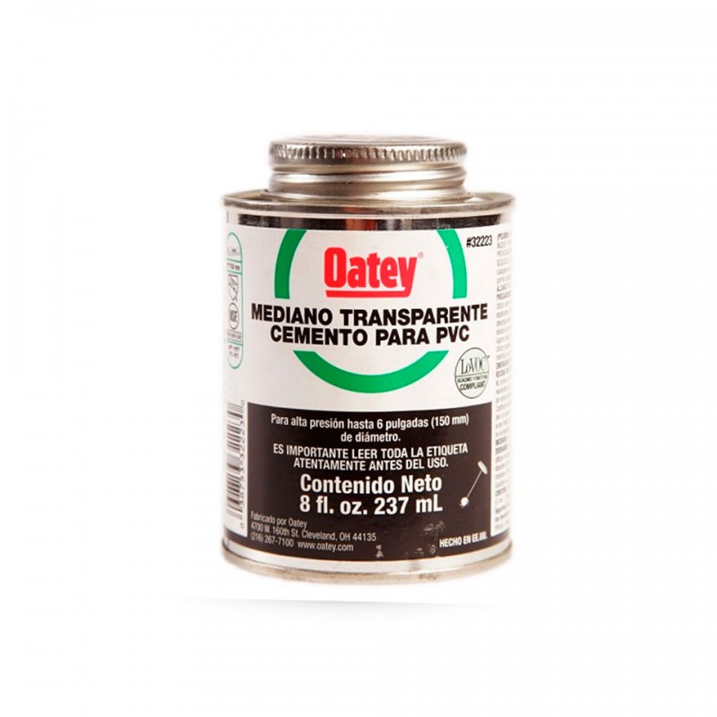 Pegamento PVC Mediano Negro 1/16 Gl (8 Onzas) Oatey