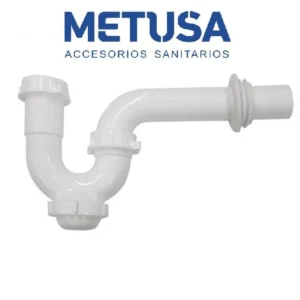 Trampa P con Registro 1 1/4" x 1 1/2" con Desagüe 1 1/4" x 10" Metusa
