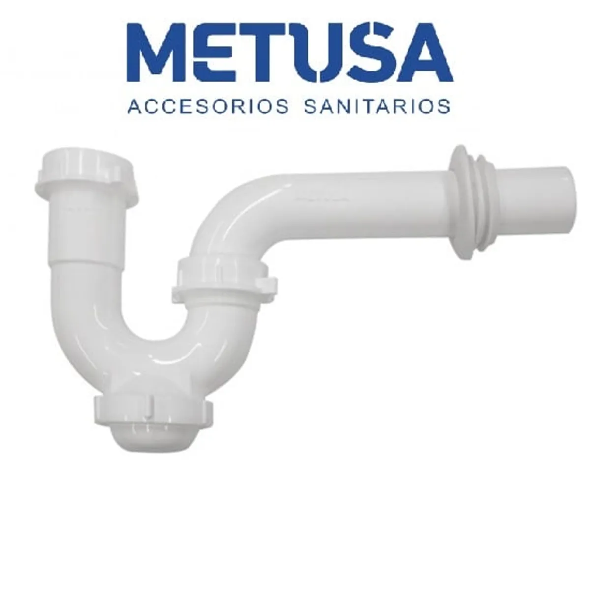 Trampa P con Registro 1 1/4″ x 1 1/2″ con Desagüe 1 1/4″ x 10″ Metusa