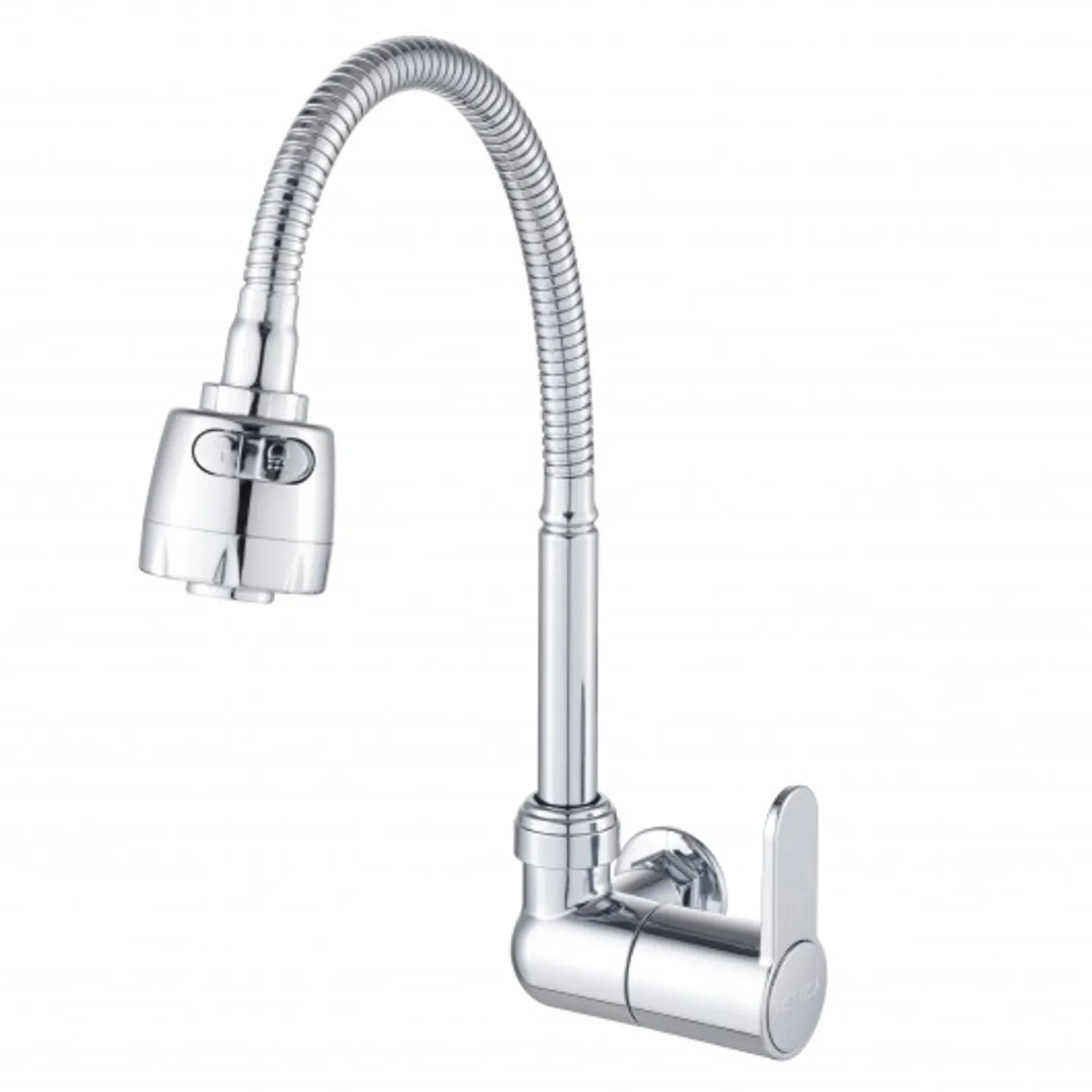 Llave para Lavadero Cromada Pico Flexible Cromado Brikkel Wave Metusa